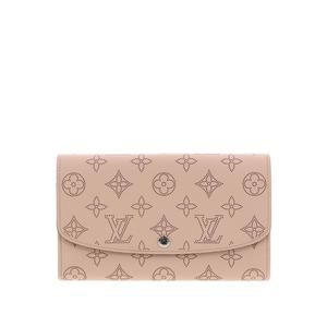 Louis Vuitton Portefeuille Iris Wallet Long Pink Mahina Magnolia Punching A